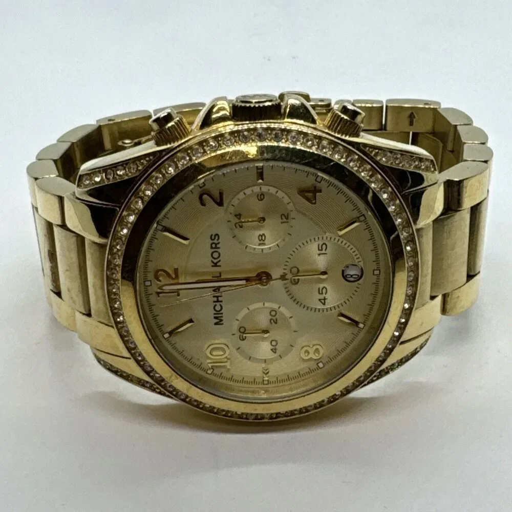 Michael Kors Blair MK5166 Women's Gold Stainless Steel Analog Dial Watch JNA590
